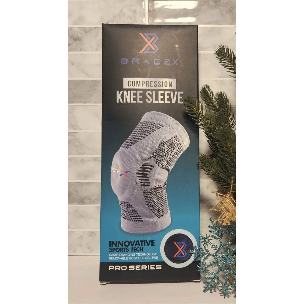 New Knee Compression Sleeve & Patellar Stabilizing Brace, Size XL